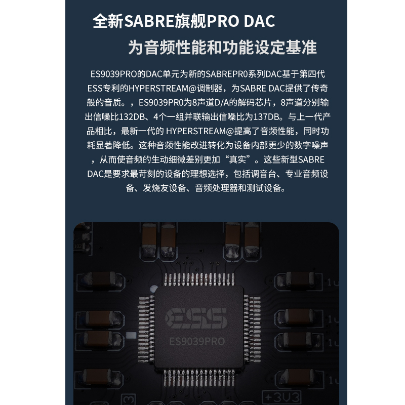 清风DC200 ES9039PRO DAC数字音频解码器hifi发烧 硬解码 蓝牙5.1 - 图0