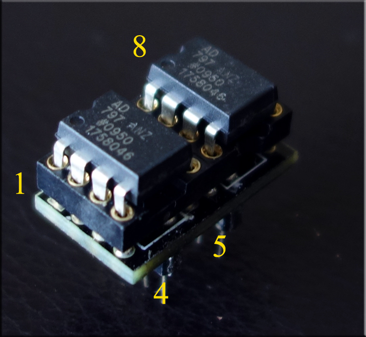 直插运放单转双--双面PCB配针 沉金板 - 图1