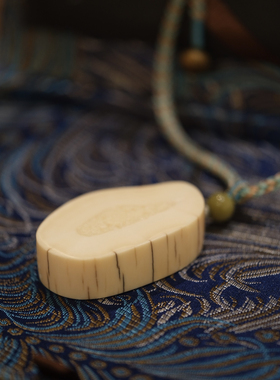 IG Jewelry小众原创奶昔色饼子结绳设计款项链文玩girl挂绳可调节