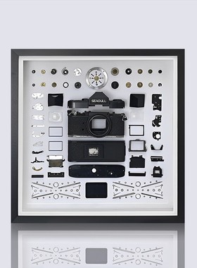 书房真机手工拆解装裱画简约