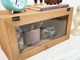 Zakka retro old solid wood cosmetic storage box