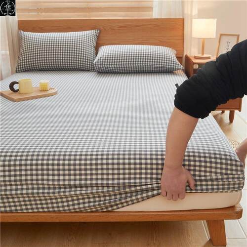 100% cotton fitted sheet bedsheet mattress protector cover - 图2