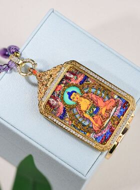 藏式珍珠项链佛牌链子唐卡吊坠项链绳中式藏风毛衣链女款2025新款