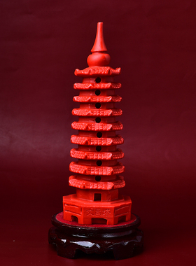 红砂九层文昌塔学生摆件