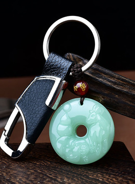 易明开居猪羊赐瑞翡翠玉吊坠2026属兔吉祥佩戴物生肖兔转运珠男女