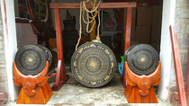 80大铜鼓鱼龙纹两个铝铸加一个36公分铜鼓铝铸。