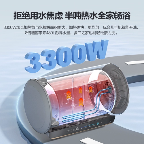 Haier Smart Home Commander Электрический водонагреватель Vitality Магниевая палочка для мытья дома Ванная комната Ванна 60 л Первый уровень энергоэффективности FW3