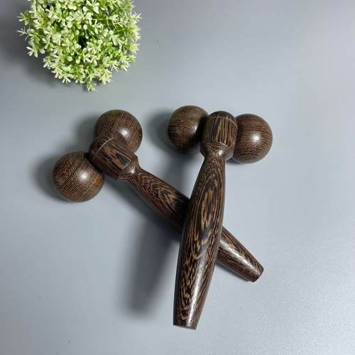 木质瘦脸神器按摩棒滚轮V脸提拉紧致双下巴脸部按摩器按摩全身 - 图2