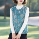 2026 ພາກຮຽນ spring ແລະດູໃບໄມ້ລົ່ນ vest ຮູບແບບໃຫມ່ສໍາລັບໄວກາງຄົນແລະຜູ້ສູງອາຍຸທີ່ນຸ່ງເສື້ອແບບຈີນແຜ່ນ disc buckle ຄໍ V-neck ຂອງແມ່ຍິງ vest satin jacquard