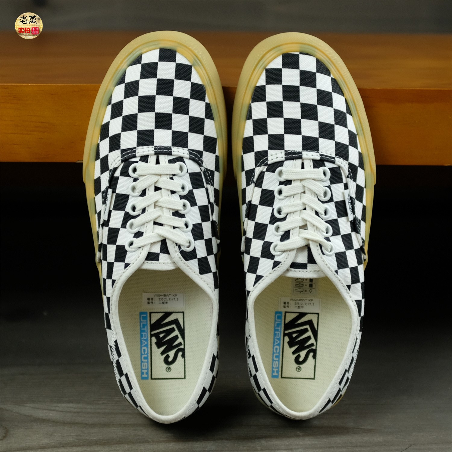 老万VANS Authentic SF棋盘格生胶底低帮男女鞋帆布鞋VN0A4BWT1KP - 图2