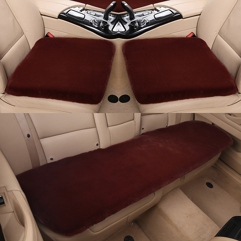 汽车坐垫冬季毛绒单片无靠背三件套羊毛短毛保暖单座加厚通用车垫,淘宝优惠券,粉丝福利购,淘宝优惠卷