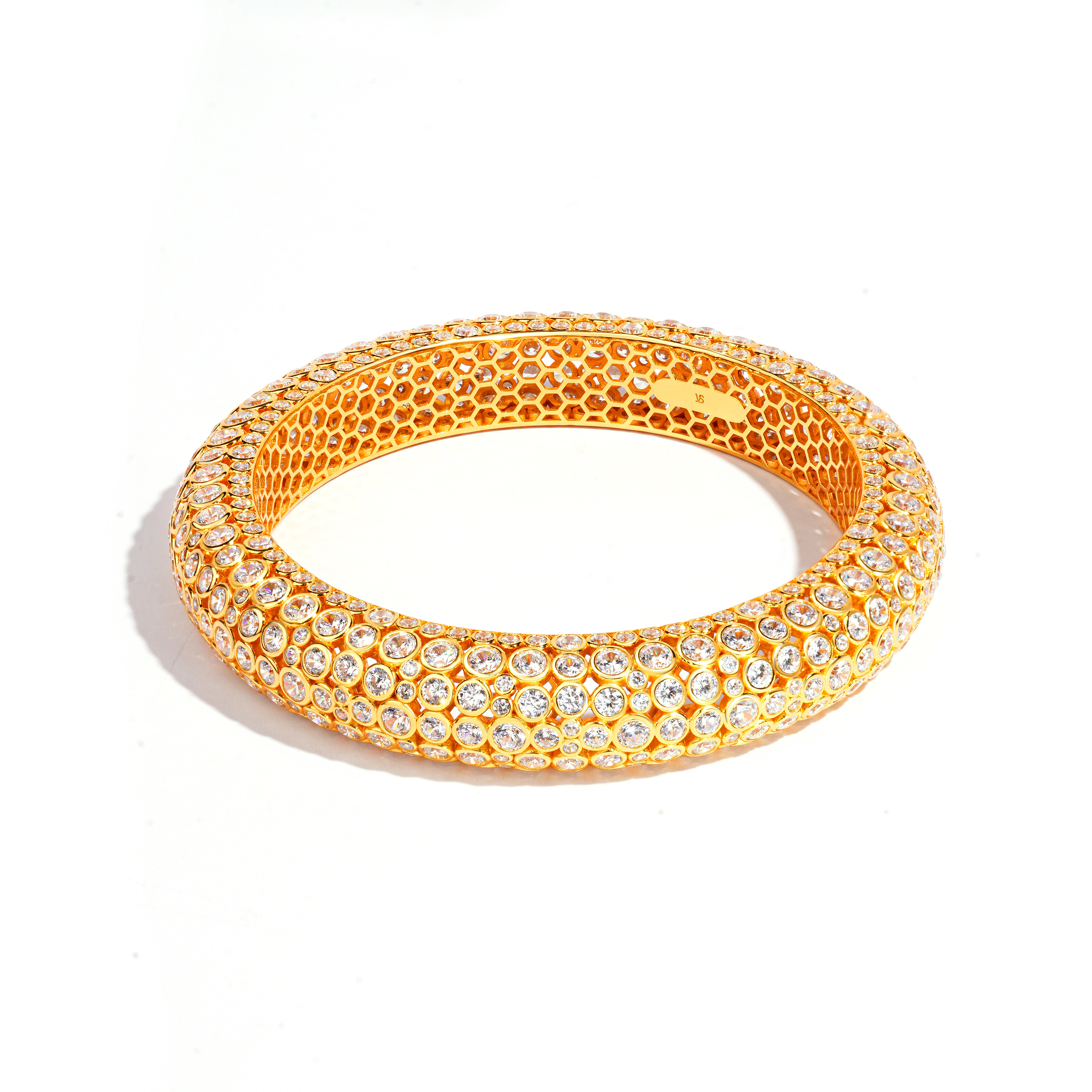 VISING珠宝爆闪满天星黄金色银色手镯S925银镯子,淘宝优惠券,粉丝福利购,淘宝优惠卷