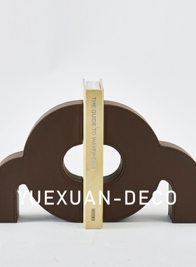 粤萱现代简约书档书靠摆件售楼处样板间项目部酒店书房桌子软装