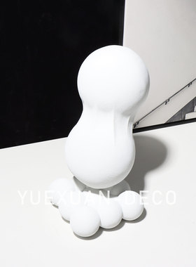 粤萱简约现代树脂轻奢手部摆件酒店售楼处样板间酒店展厅家庭软装