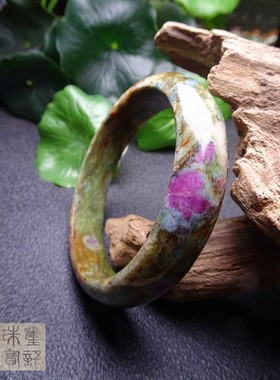 红绿宝手镯包邮舒俱来菊花石硅化木碧玺厂家直销水沫玉585960