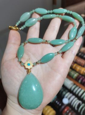 南红东陵玉黑发晶菊花石项链包邮