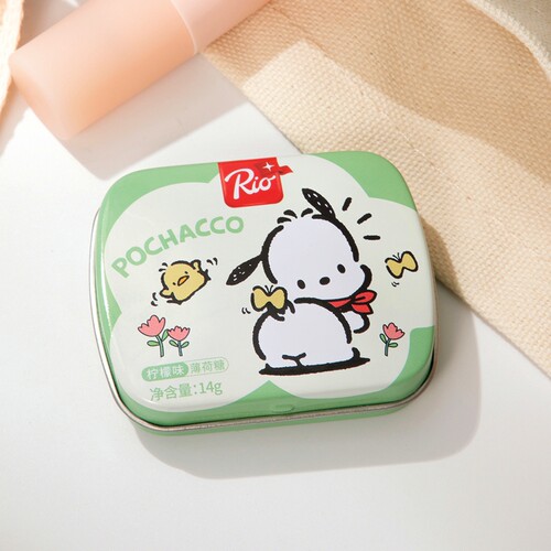 Rio三丽鸥联名薄荷糖 清新口气糖果柠檬糖水果糖接吻口香糖小零食 - 图0