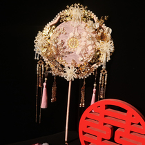 Show-and-wear group Artisanal Joy Fan Diy Material Bag Bride wedding Wedding Decoration Ancient Wind Finished Chinese Vintage Fan