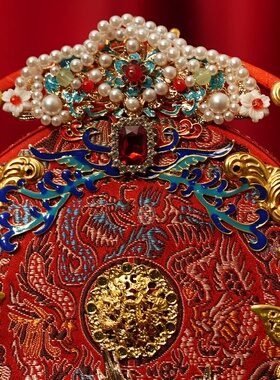 婚嫁结婚新娘团扇diy材料包出嫁敬酒服扇子高级秀禾红色手工喜扇