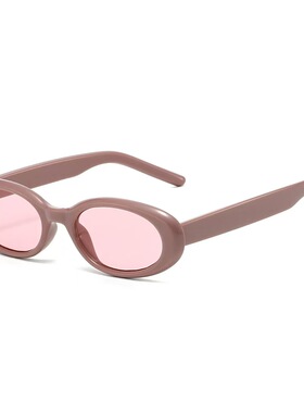 跨境小框椭圆形墨镜美式日常百搭