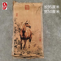 Lang Shining god foal picture single horse famous man character painting imitation ancient painting living room decoration painting core unmounted country painting