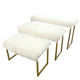 White Plush Window Bag Cabinet Plush Decorative Blanket