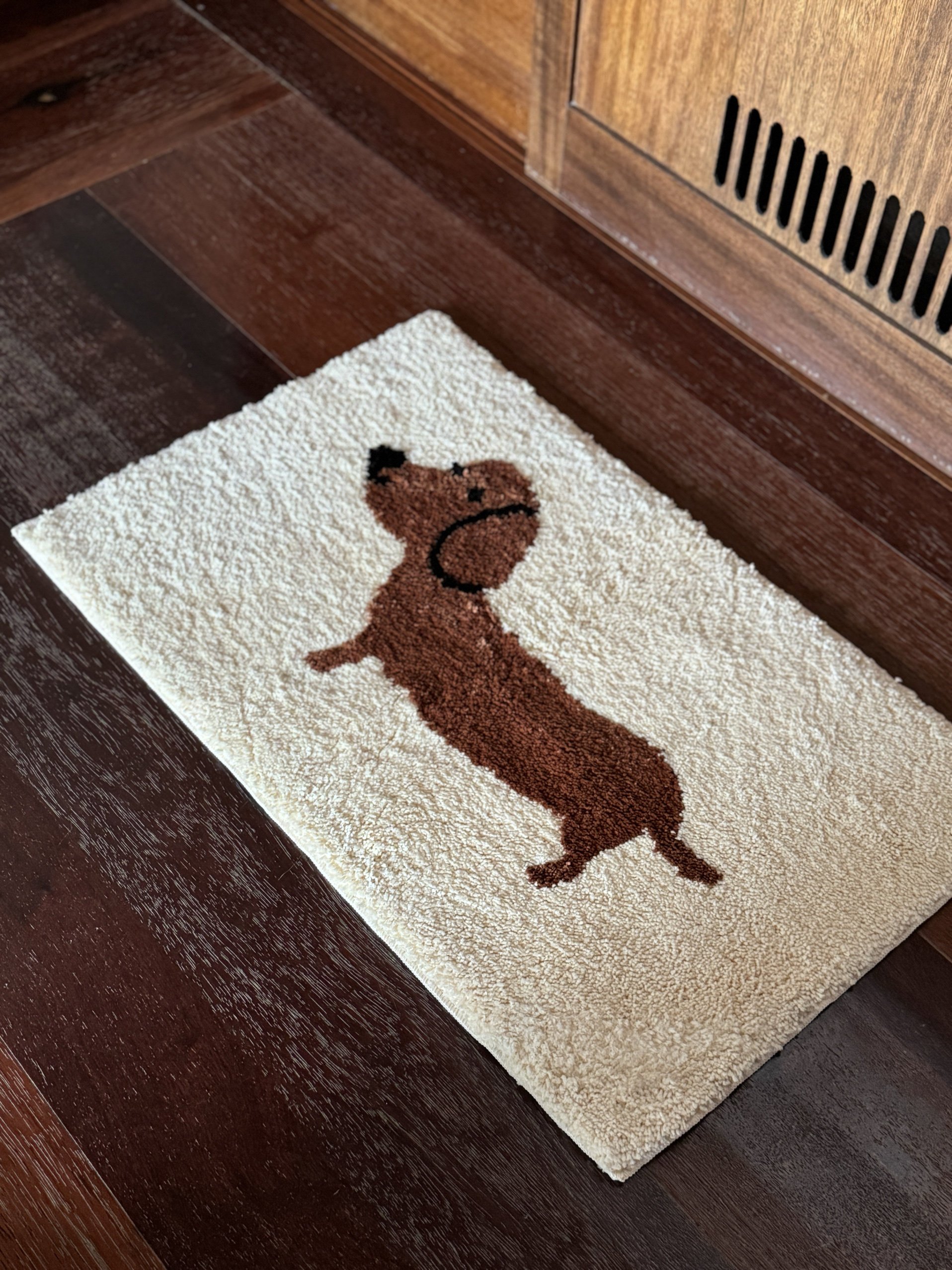 ARISUSPACE好运腊肠小狗韩式簇绒地垫入户地垫脚垫门垫吸水防滑,淘宝优惠券,粉丝福利购,淘宝优惠卷