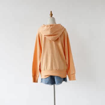 SUYAN2020 ຜະລິດຕະພັນໃຫມ່ homemade Korean style loose zipper sweatshirt ຝ້າຍແຂນຍາວຂອງແມ່ຍິງ cardigan ດູໃບໄມ້ລົ່ນ jacket trendy