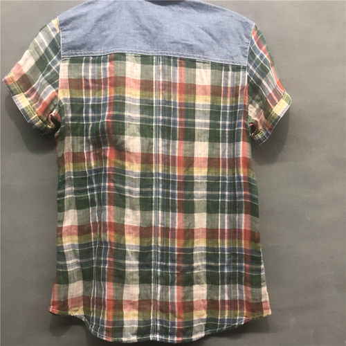 Wrangler/威格 D32混色拼接松软舒适材质女士短袖衬衫 - 图0
