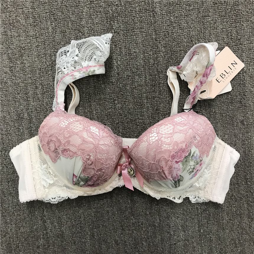 eblin花朵优雅淑女文胸套装c23ecbr623011/ecbr623012/ecwp623013