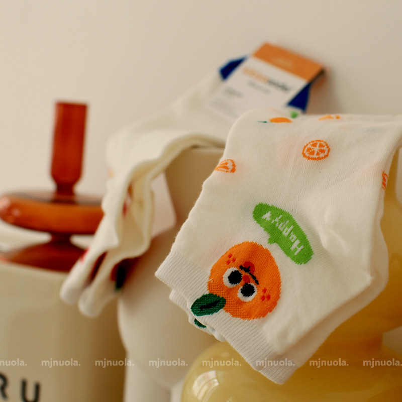 米吉诺拉韩国原创个性立体卡通水果系袜子女款春夏可爱纯棉短筒袜,淘宝优惠券,粉丝福利购,淘宝优惠卷