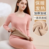 Бархатное удерживающее тепло нижнее белье, утепленный комплект, хлопковое термобелье, зимний свитер, увеличенная толщина