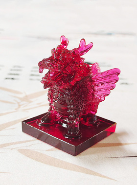 古法琉璃摆件工艺品家居六合春