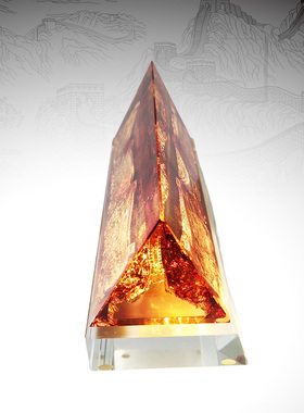 琉璃中国万里长城摆件北京特色工艺品外事礼品会议纪念定制刻字