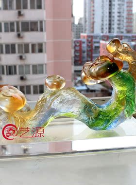如意送客户朋友生日琉璃工艺品
