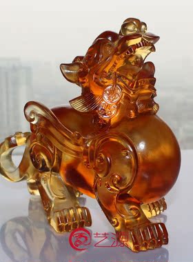 琉璃貔貅摆件客厅办公室装饰品
