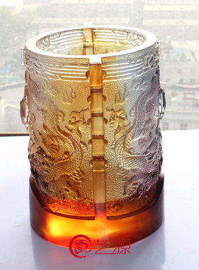 蒸蒸日上琉璃同事风朋友装饰品