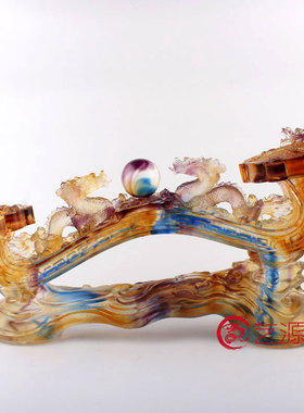 如意琉璃送亲戚同事风升迁摆件