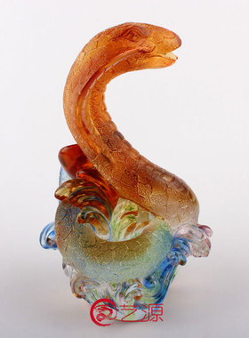 琉璃装饰品朋友礼物刻字生肖蛇