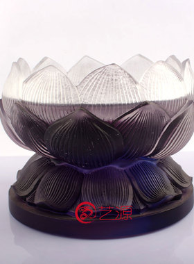 琉璃烛台供佛灯家居客厅镇宅摆件