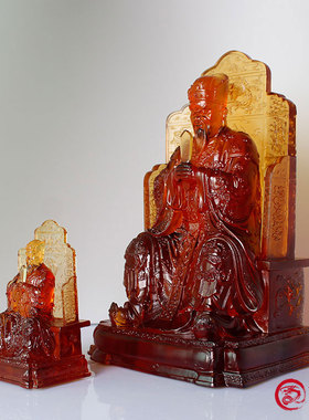 琉璃佛像摆件风水供奉开业财神爷