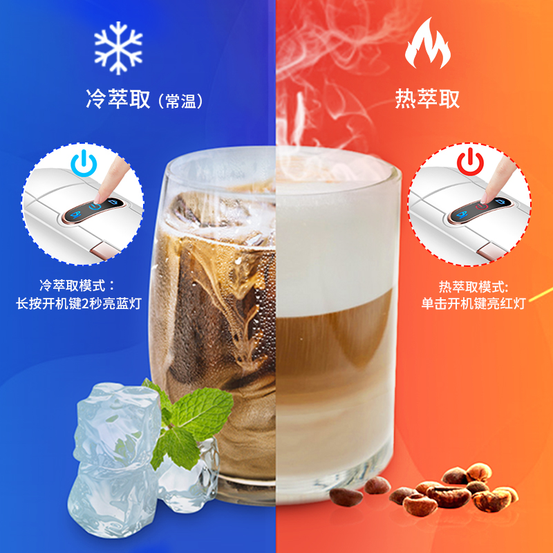 HiBREW H2B咖喜萃咖啡机意式胶囊多兼容全自动家用小型咖啡粉一体 - 图3