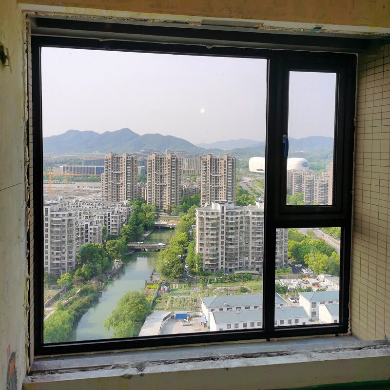 杭州断桥铝门窗封包阳台落地窗双层玻璃隔音平开窗铝合金窗户定做