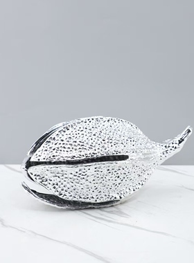 创意金属电镀豆荚果壳艺术摆件