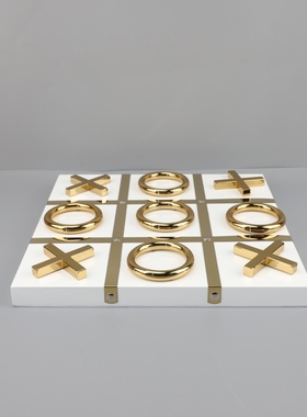 简约XO九宫格棋盘家居摆件