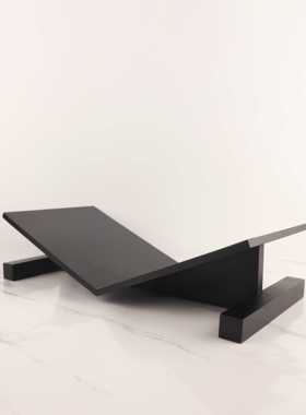 简约实木书架杂志架桌面装饰摆件