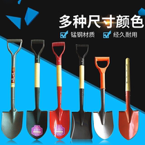 Full steel thickened manganese steel small tip shovel gardening wood shovels a small iron shovel snow shovel seed planting tree seed flower tool