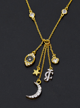 boshuolinjuicy时尚ins眼睛项链