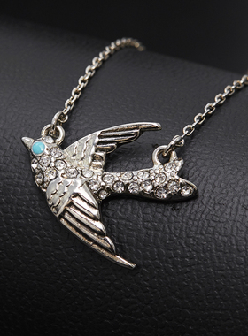 欧美风镶钻可调节锁骨项链