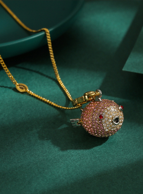 满钻juicy鱼吊坠轻奢时尚